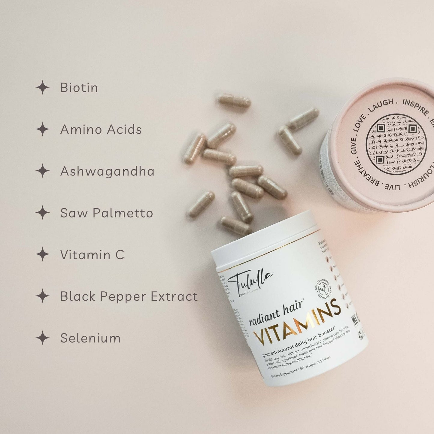 Tululla Radiant Hair Vitamin Capsules (60 Capsules)