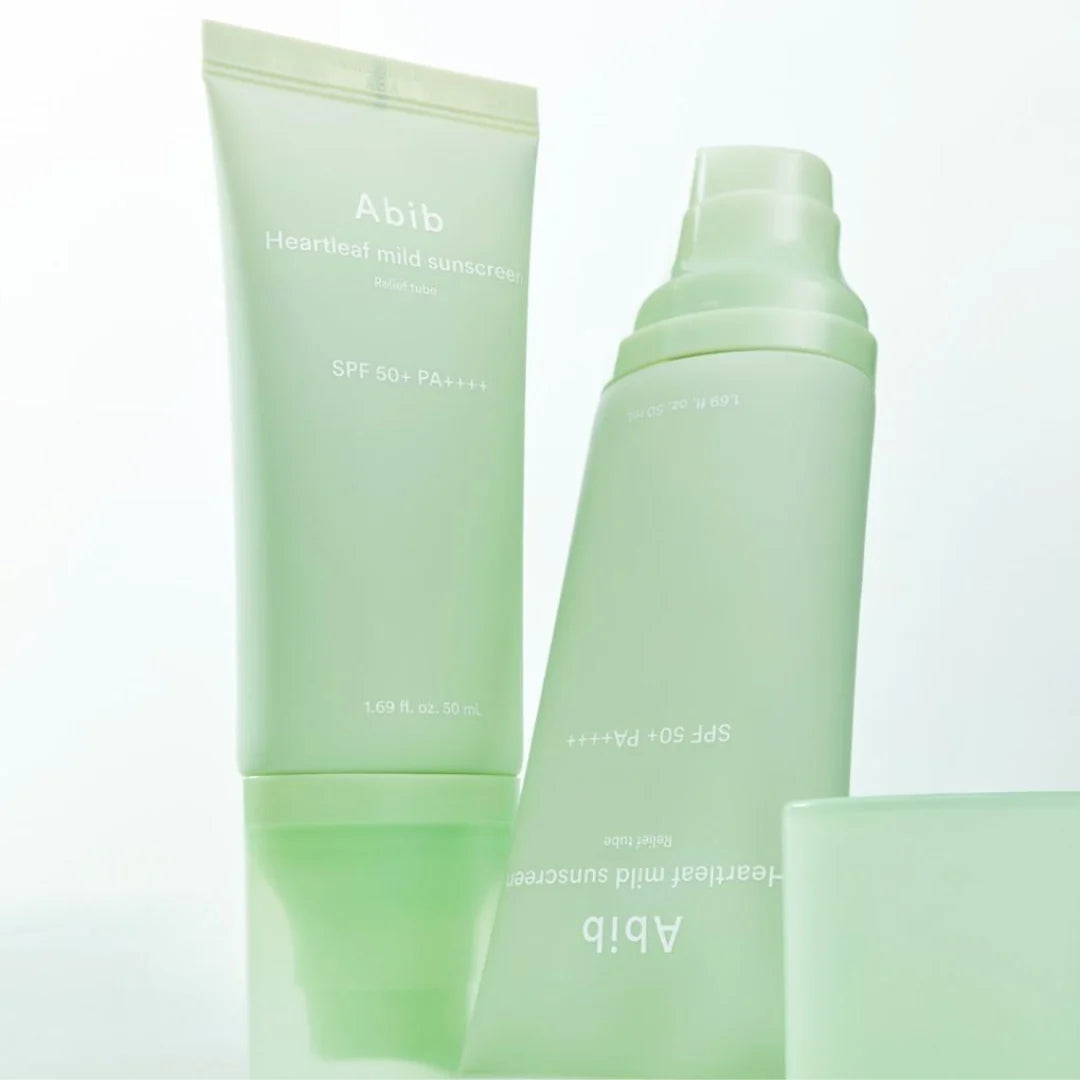 Abib Heartleaf Mild Sunscreen Relief Tube