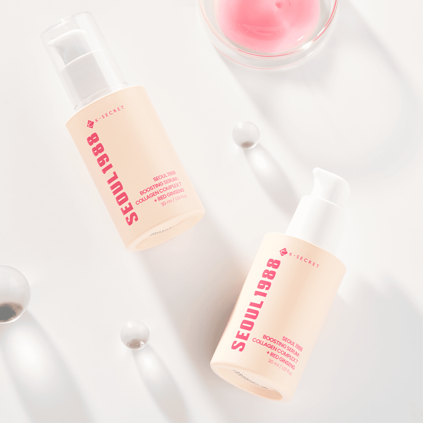 K-SECRET SEOUL 1988 Boosting Serum: Collagen Complex 7 + Red Ginseng (30ml)