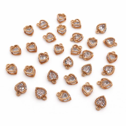 Crystal Hearts - Golden