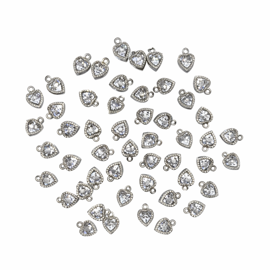 Crystal Hearts - Silver