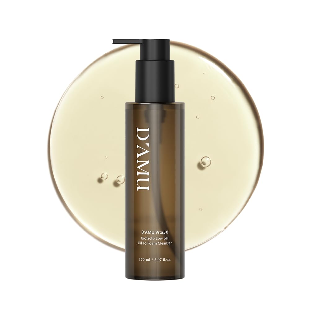 D'AMU Vita5X Biolacto Low pH Oil to Foam Cleanser