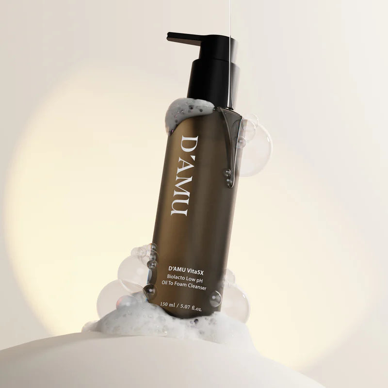 D'AMU Vita5X Biolacto Low pH Oil to Foam Cleanser