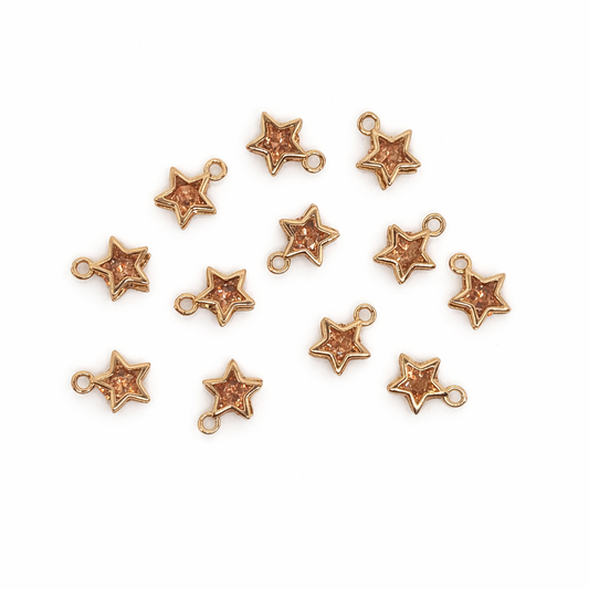 Gold Crystal Stars - Golden