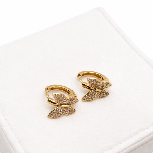 Golden Flutter Hoops