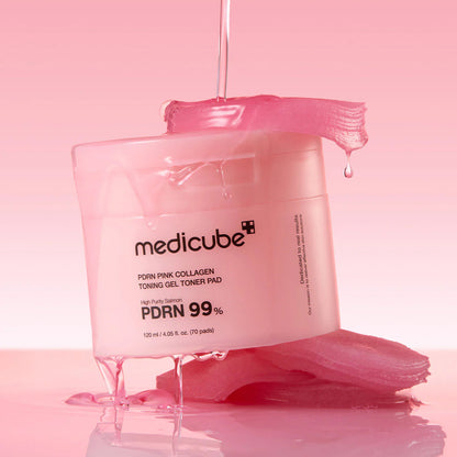 Medicube PDRN Pink Collagen Toning Gel Toner Pad