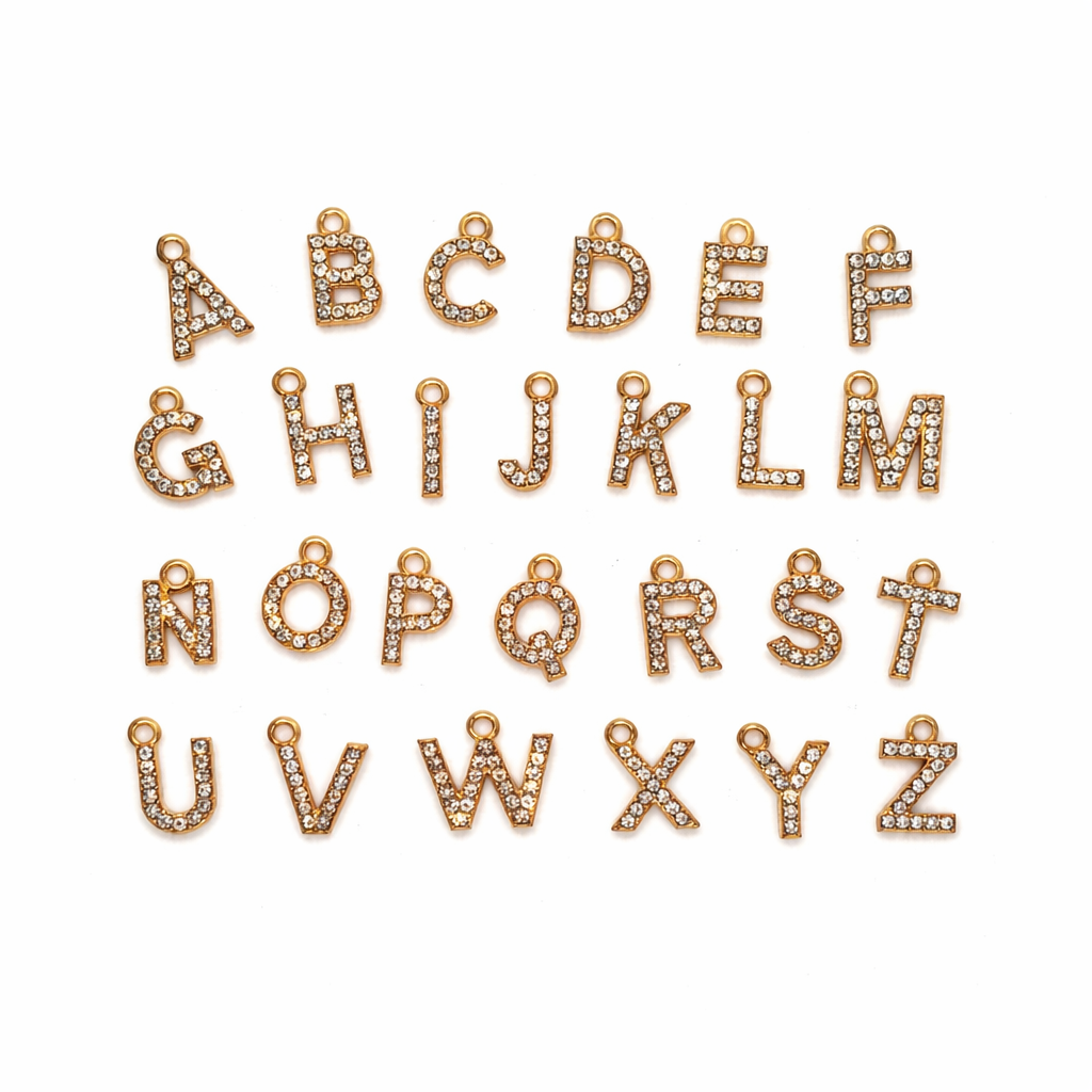 Rhinestone Letters - Golden