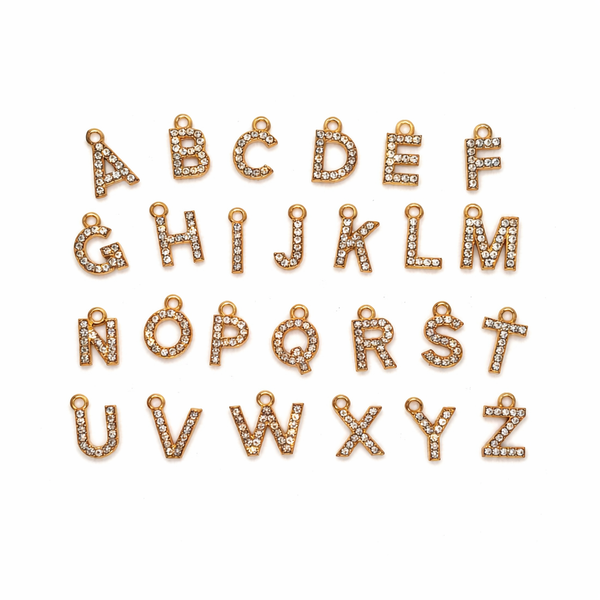 Rhinestone Letters - Golden