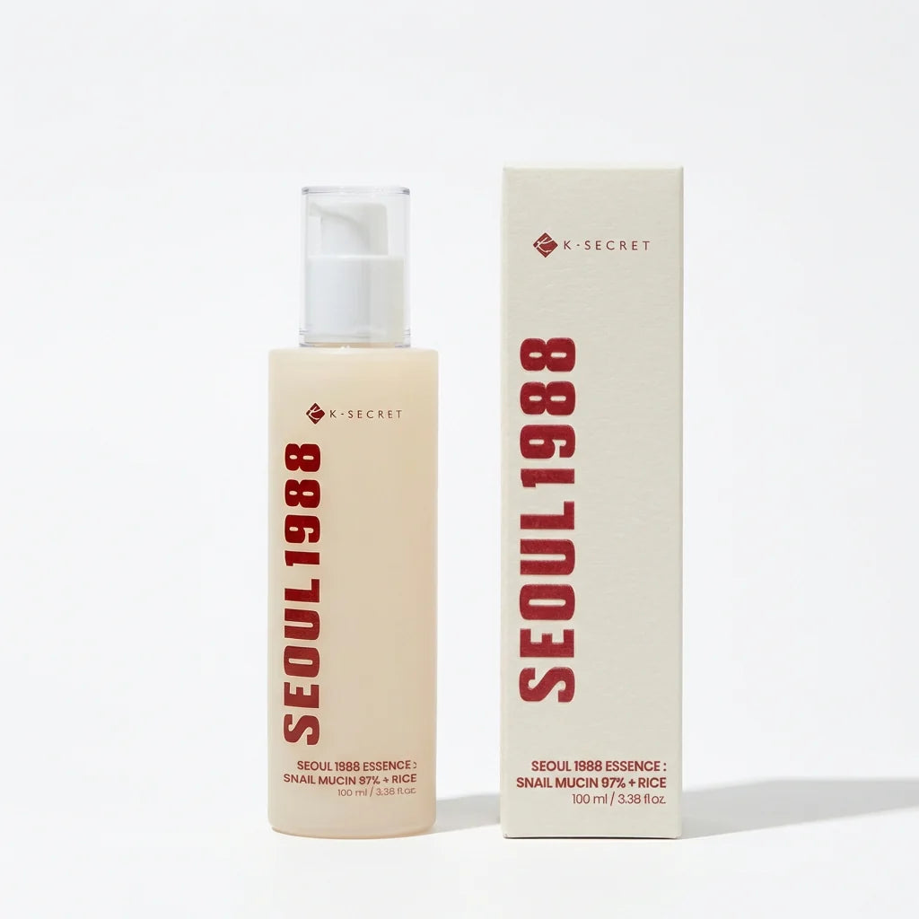 K-SECRET Seoul 1988 Essence: Snail Mucin 97% + Rice (100ml)