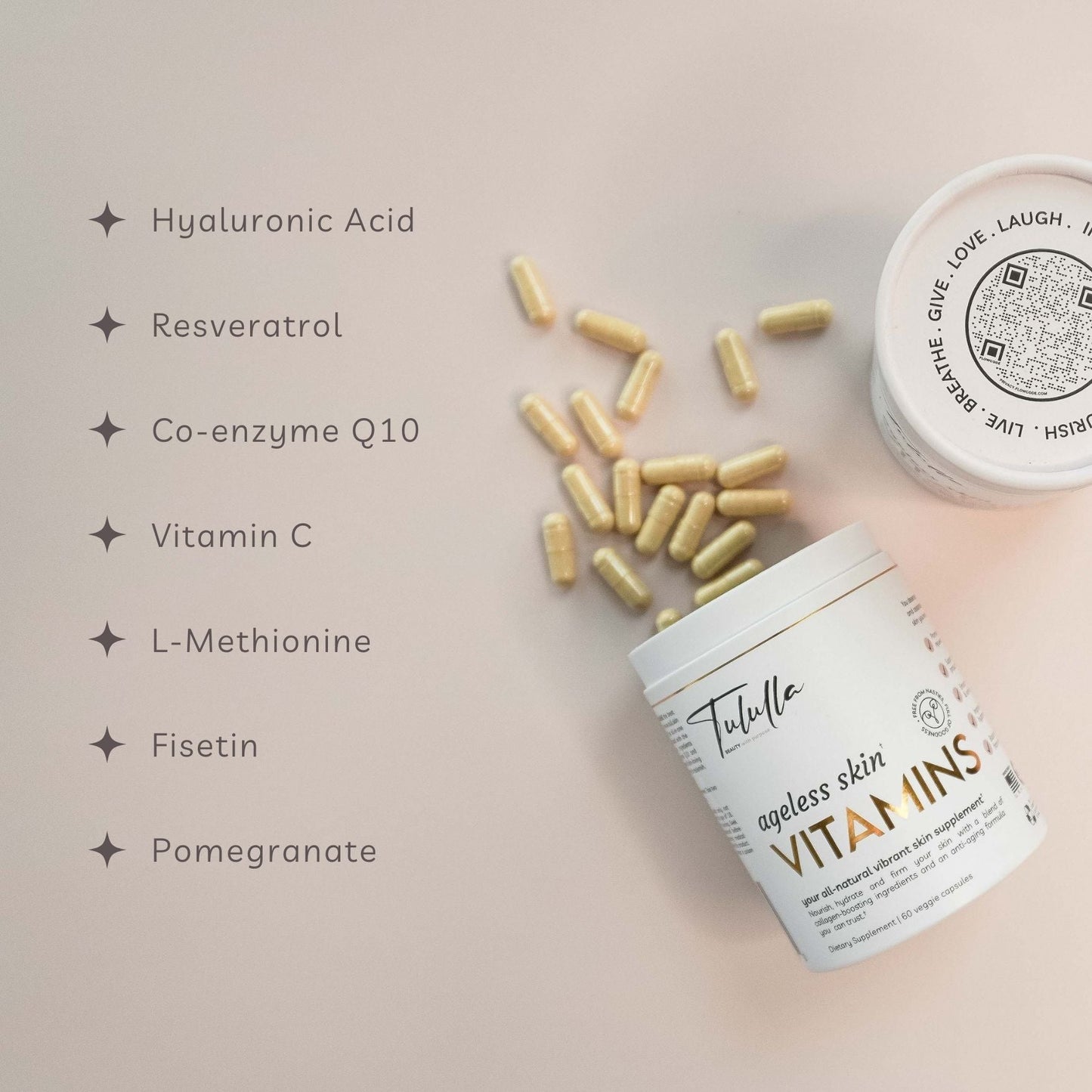 Tululla Ageless Skin Vitamin Capsules (60 Capsules)
