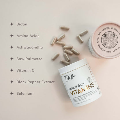 Tululla Radiant Hair Vitamin Capsules  (60 Capsules)
