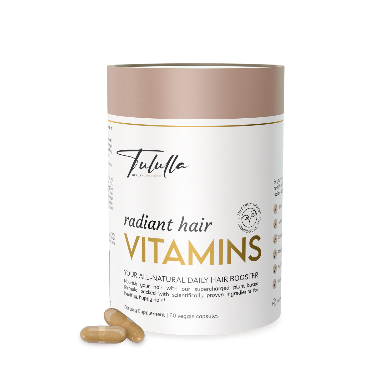 Tululla Radiant Hair Vitamin Capsules  (60 Capsules)